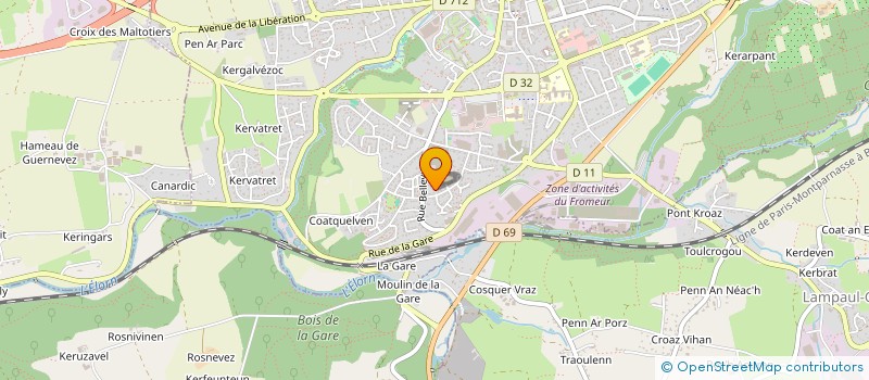 localisation de l'entreprise MONSIEUR PETER FITZSIMMONS  LANDIVISIAU