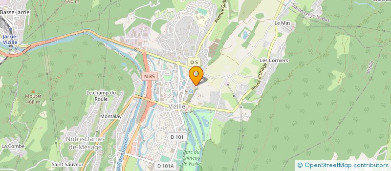 localisation de l'entreprise MONSIEUR PETER FLETCHER  VIZILLE