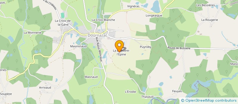 localisation de l'entreprise MONSIEUR PETER FUCHS  DOURNAZAC