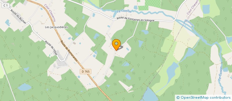 localisation de l'entreprise MONSIEUR PETER GELLENS-EAST  COUR-CHEVERNY