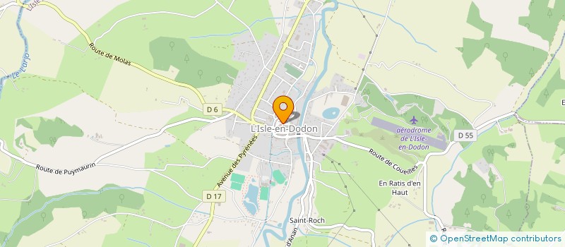 localisation de l'entreprise MONSIEUR PETER GHYSBRECHT  L'ISLE-EN-DODON