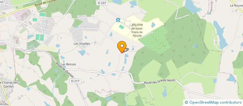 localisation de l'entreprise MONSIEUR PETER GILES à ST YRIEIX LA PERCHE