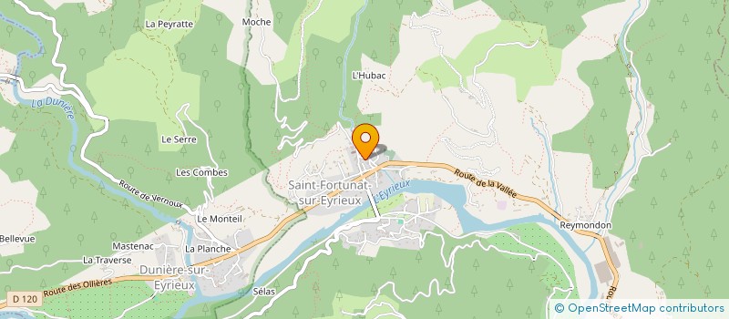 localisation de l'entreprise MONSIEUR PETER GLEYO  SAINT-FORTUNAT-SUR-EYRIEUX