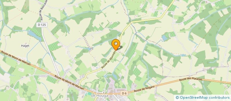 localisation de l'entreprise MONSIEUR PETER HAFLIGER  LE HOUGA