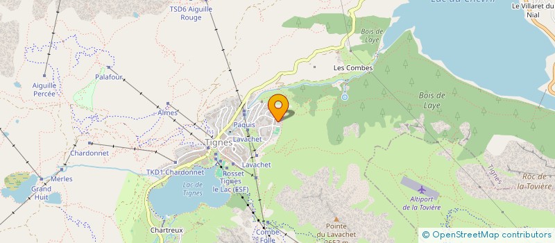 localisation de l'entreprise MONSIEUR PETER HARKESS  TIGNES