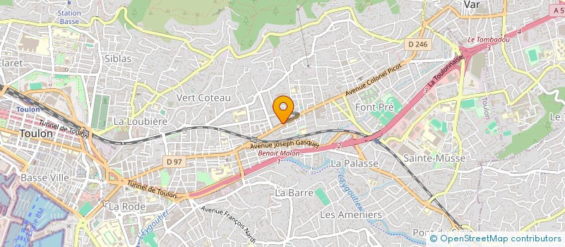 localisation de l'entreprise MONSIEUR PETER HORVATH  TOULON