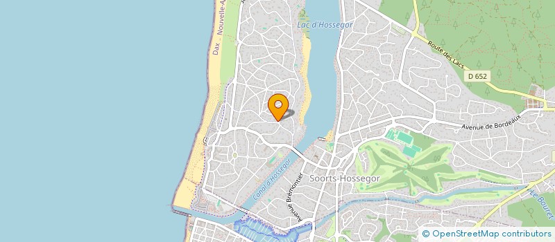 localisation de l'entreprise MONSIEUR PETER HOSKING  SOORTS-HOSSEGOR