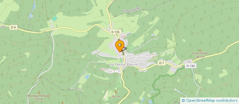 localisation de l'entreprise MONSIEUR PETER HUGO HOLLERITH  LA PETITE-PIERRE