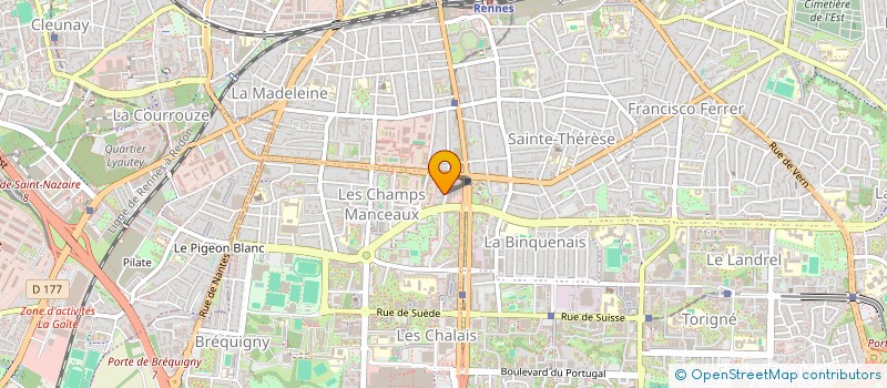 localisation de l'entreprise MONSIEUR PETER JACK  RENNES