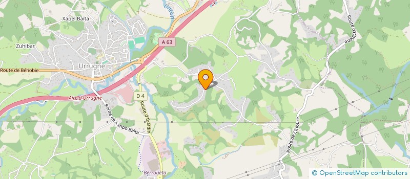 localisation de l'entreprise MONSIEUR PETER JAMES  URRUGNE