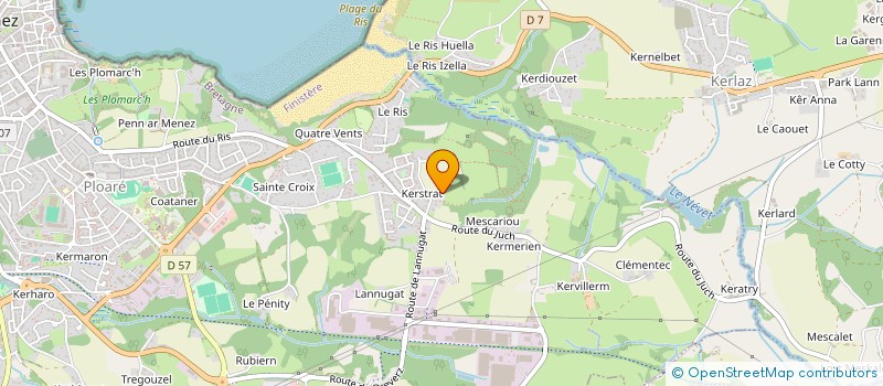 localisation de l'entreprise MONSIEUR PETER JOHNSTON  DOUARNENEZ