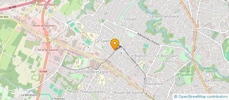 localisation de l'entreprise MONSIEUR PETER KSINANT  ORVAULT