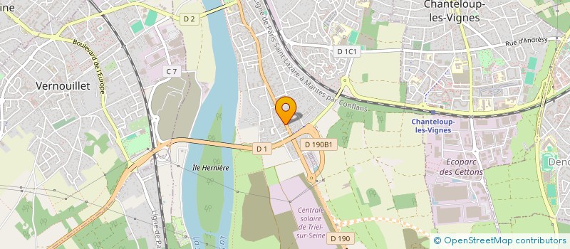 localisation de l'entreprise MONSIEUR PETER LAMBERGIER  TRIEL-SUR-SEINE