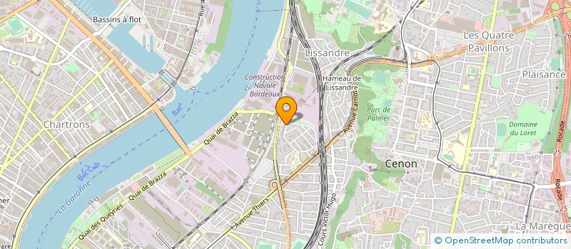 localisation de l'entreprise MONSIEUR PETER-LEWIS GEORGE  CENON