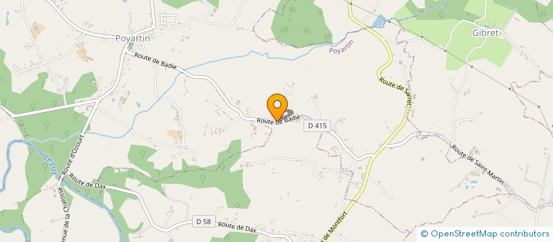 localisation de l'entreprise MONSIEUR PETER MANENTE  POYARTIN