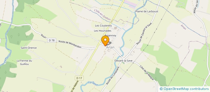 localisation de l'entreprise MONSIEUR PETER MARTI  ANAN