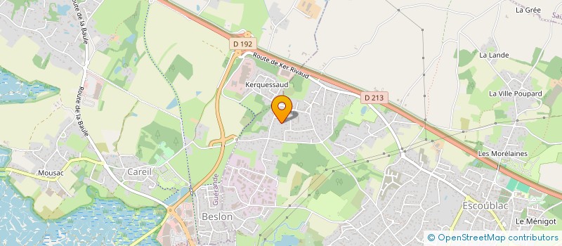 localisation de l'entreprise MONSIEUR PETER MENARD  LA BAULE-ESCOUBLAC