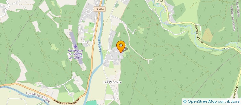 localisation de l'entreprise MONSIEUR PETER MULLER à CONDAT-SUR-VEZERE