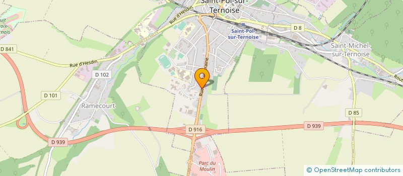 localisation de l'entreprise MONSIEUR PETER PINOT  SAINT-POL-SUR-TERNOISE