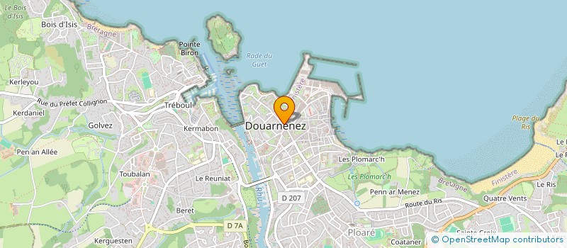 localisation de l'entreprise MONSIEUR PETER REINARD  DOUARNENEZ