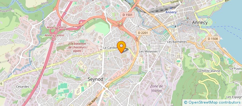 localisation de l'entreprise MONSIEUR PETER RICHARDOT GOUZERH  ANNECY