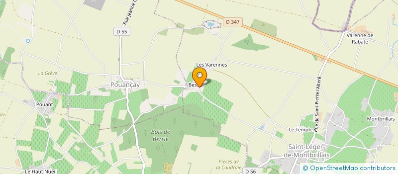 localisation de l'entreprise MONSIEUR PETER RIDDING  SAINT-LEGER-DE-MONTBRILLAIS