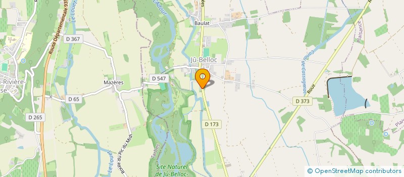 localisation de l'entreprise MONSIEUR PETER SNOW  JU-BELLOC