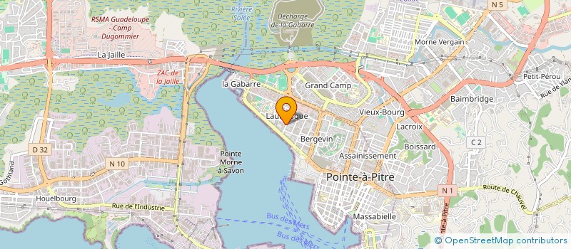 localisation de l'entreprise MONSIEUR PETER SOLVAR  POINTE-A-PITRE