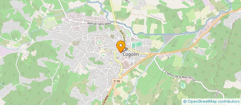 localisation de l'entreprise MONSIEUR PETER TESSIER  COGOLIN