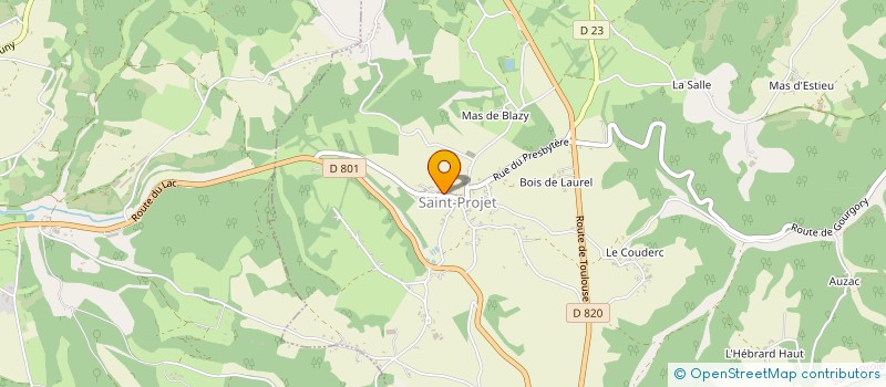 localisation de l'entreprise MONSIEUR PETER TOWN  SAINT-CIRQ-MADELON