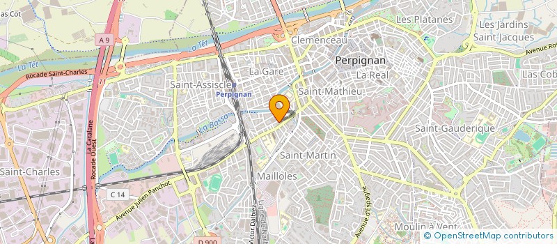 localisation de l'entreprise MONSIEUR PETER VANDENBROUCK  PERPIGNAN