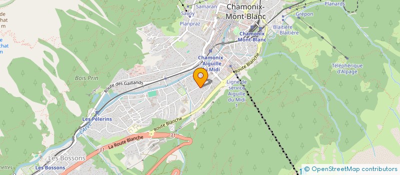 localisation de l'entreprise MONSIEUR PETER VANHAM  CHAMONIX-MONT-BLANC