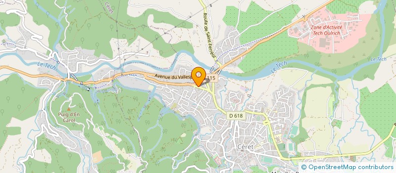 localisation de l'entreprise MONSIEUR PETER WOOLLARD  CERET