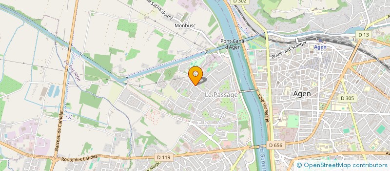 localisation de l'entreprise MONSIEUR PETERS HOGNON  LE PASSAGE