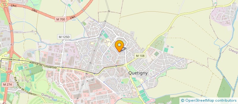 localisation de l'entreprise MONSIEUR PETERS SAMUEL  QUETIGNY