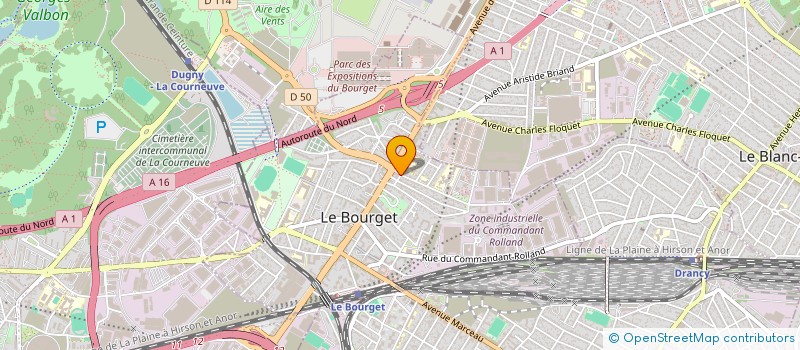 localisation de l'entreprise MONSIEUR PETRE CHIS à LE BOURGET