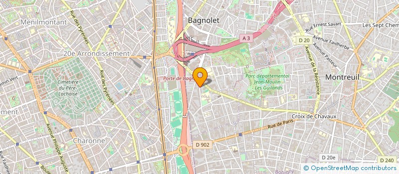 localisation de l'entreprise MONSIEUR PETRE LEPADATU à BAGNOLET