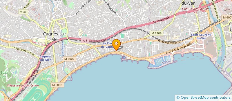 localisation de l'entreprise MONSIEUR PETRICA MACARIE à CAGNES-SUR-MER