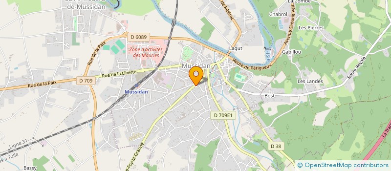 localisation de l'entreprise MONSIEUR PETRIT PRENDI  MUSSIDAN