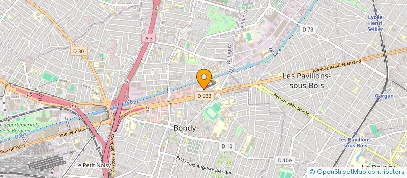 localisation de l'entreprise MONSIEUR PETRU BARAN  BONDY