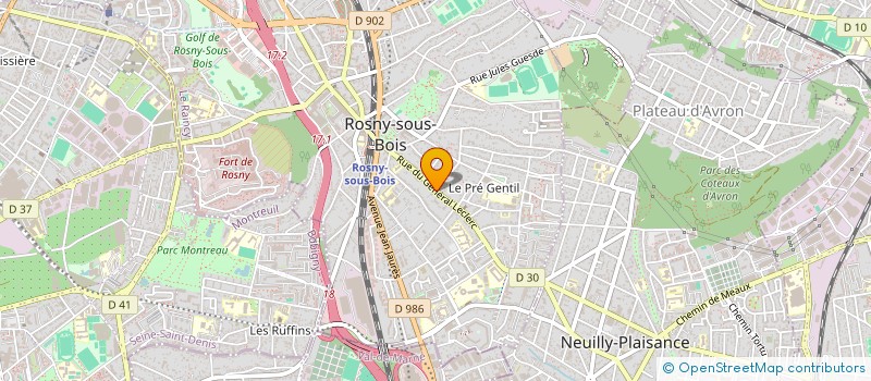 localisation de l'entreprise MONSIEUR PETRU FRUNZA à ROSNY-SOUS-BOIS