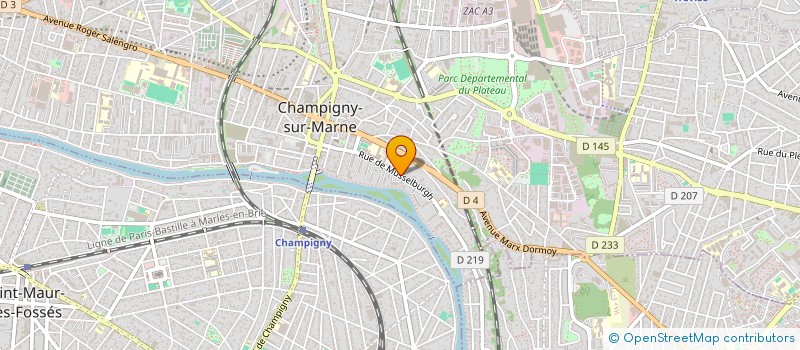 localisation de l'entreprise MONSIEUR PETRU GODJA à CHAMPIGNY-SUR-MARNE