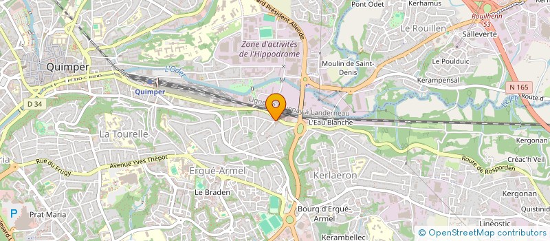 localisation de l'entreprise MONSIEUR PETRU-SORIN CALDARAR à QUIMPER