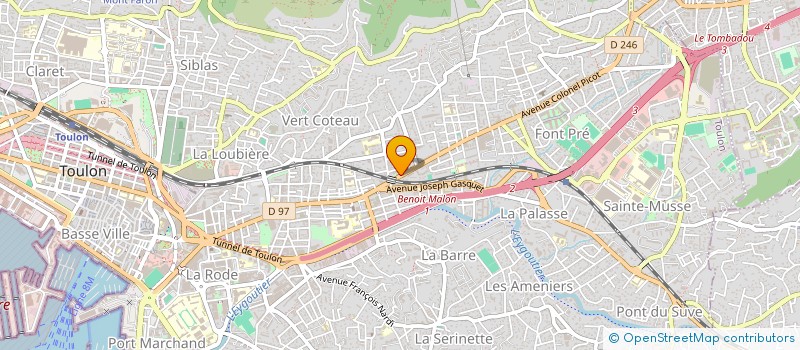 localisation de l'entreprise MONSIEUR PETRU TIBA  TOULON