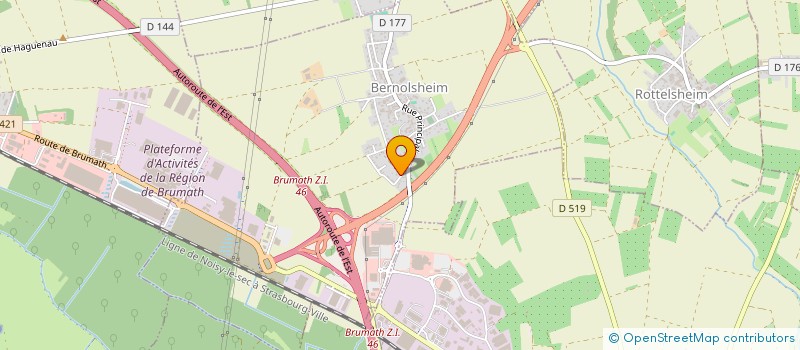 localisation de l'entreprise MONSIEUR PETTAN CALBETE  BERNOLSHEIM