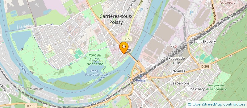 localisation de l'entreprise MONSIEUR PHANUEL BEGARIN  CARRIERES-SOUS-POISSY