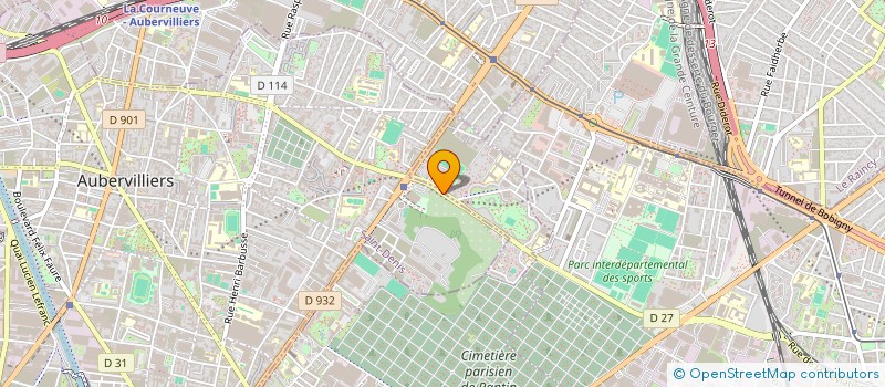 localisation de l'entreprise MONSIEUR PHELIPPE MILISVALJEVIC  AUBERVILLIERS