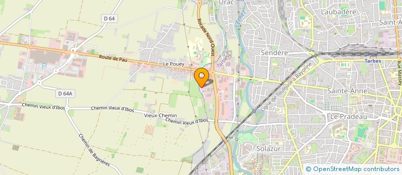 localisation de l'entreprise MONSIEUR PHIIPPE VANDEWALLE-CLAUZET  TARBES