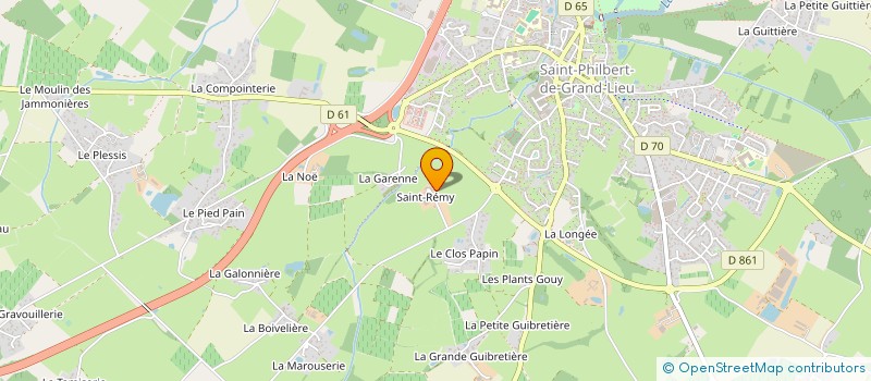 localisation de l'entreprise MONSIEUR PHILBERT GRASSET  SAINT-PHILBERT-DE-GRAND-LIEU