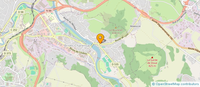 localisation de l'entreprise MONSIEUR PHILD DUSSENNE  BRIVES-CHARENSAC